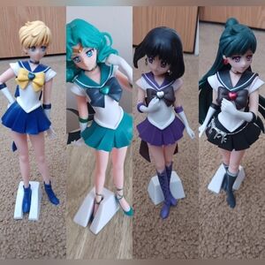 Set Of 4 Sailor Moon Characters Figures